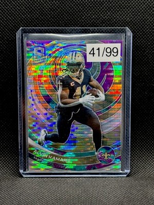 2023 Spectra 41/99 ALVIN KAMARA Celestial Pulsar Prizm Jersey # Match 41/99 1/1
