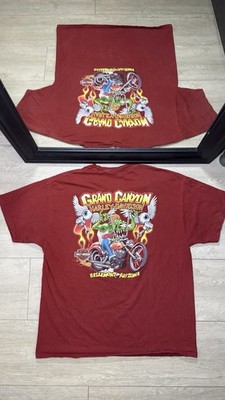 Y2K 2000s Harley Davidson Rat Fink Grand Canyon Choppers Shirt
