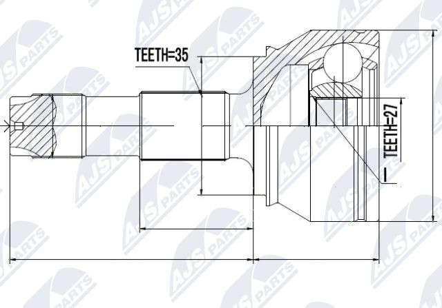 JOINT KIT DRIVE SHAFT NPZ-FT-037 FOR PEUGEOT BOXER/Van/Bus/Platform/Chassis 2.2L - Image 10