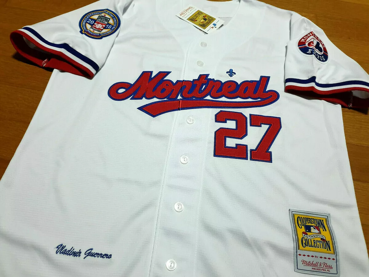 MONTREAL EXPOS #27 VLADIMIR GUERRERO Throwback 2 PATCH SEWN Jersey