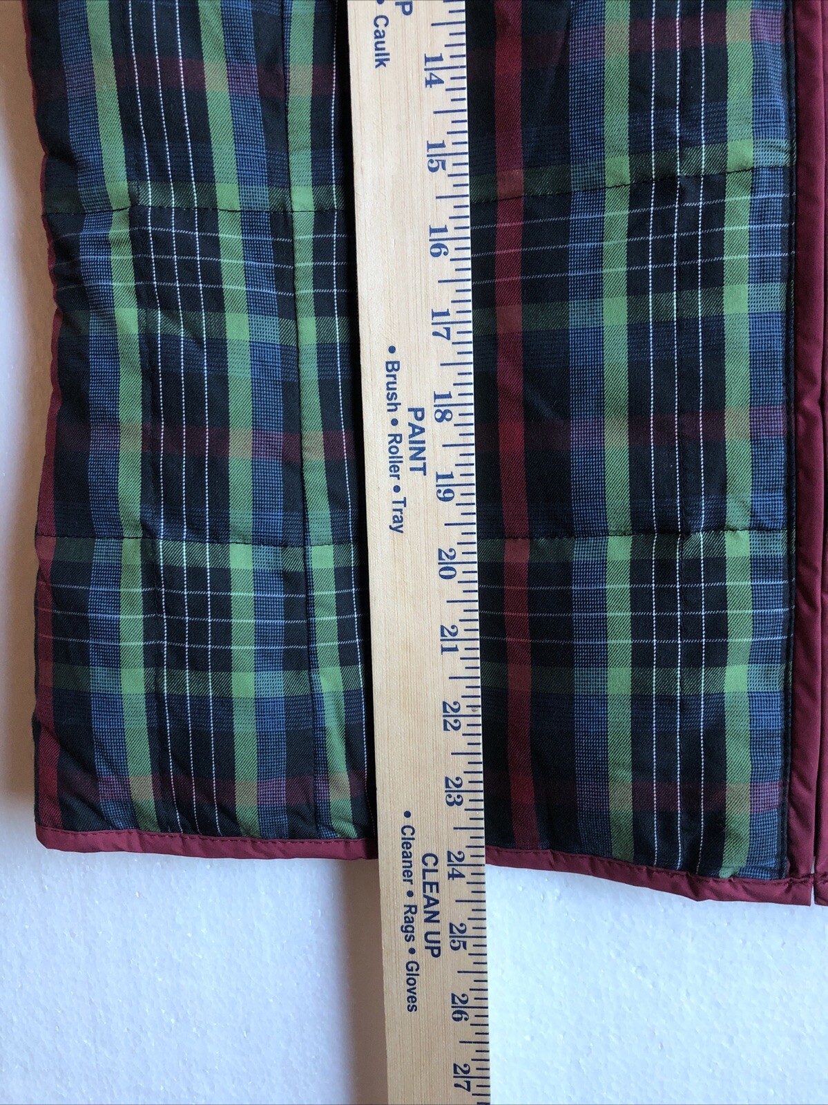 PENDLETON Cranberry Plaid Reversible Down Puffer … - image 7