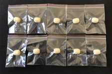 10 PCS Mini Beige Foam Cover Windscreen Windshield for Headset Lapel Microphones