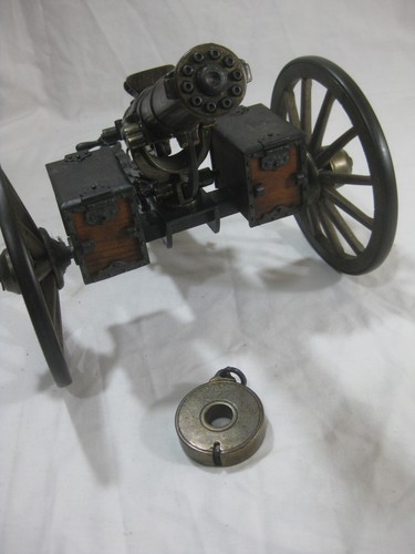 HERVORRAGENDES DESKTOP GROSSES MODELL DER AMERIKANISCHEN BÜRGERKRIEG GATLING GUN HARTFORD CONN 1883 - Bild 9 von 13