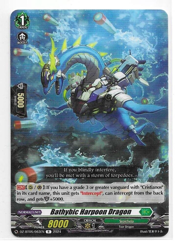 Bathybic Harpoon Dragon - Omniscient Awakening (DZ-BT05/063EN) -R - Rare