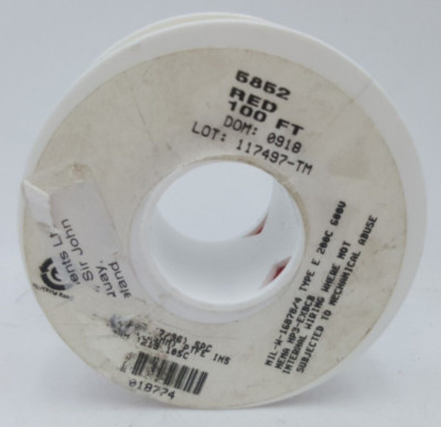 Alpha Hakenkabel ROT MIL-W-16878/4 Typ E 200C 600V 30 Meter - Neu