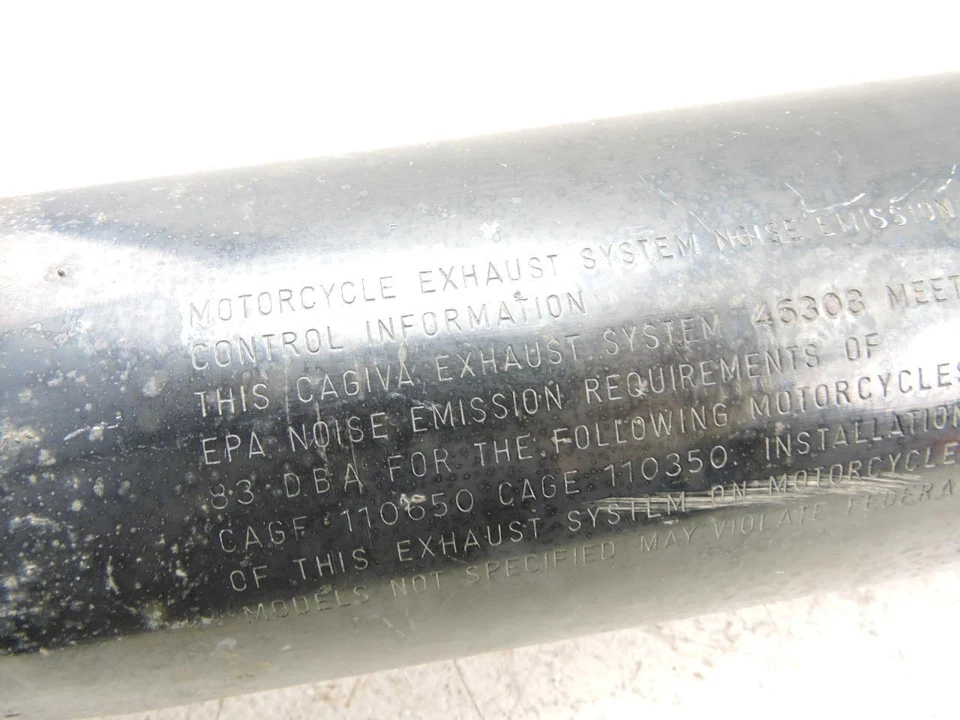 Silenciador tubo de escape original Ducati Cagiva 650 Pantah Alazzurra Silentium T2756 Foto 3 de 4