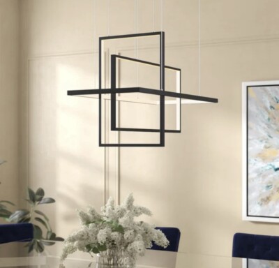 Lancashire 3 Light Dimmable Geometric Chandelier