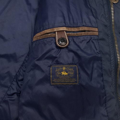 Polo Ralph Lauren Quilted Jacket Large Mens Navy Windbreaker Field Lightweight - Picture 16 of 21