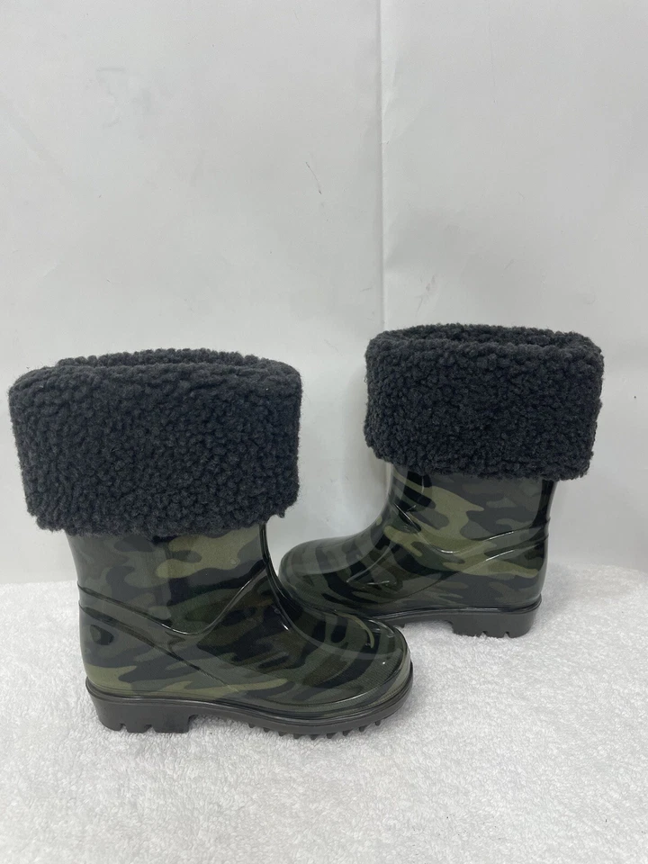 Botas de lluvia Carter's verde camuflaje eliminación lavable inserción perfumadas a prueba de agua Foto 4 de 4