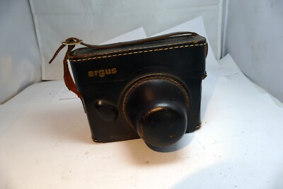 Argus C3 Matchmatic camera leather case black brick Top Grain