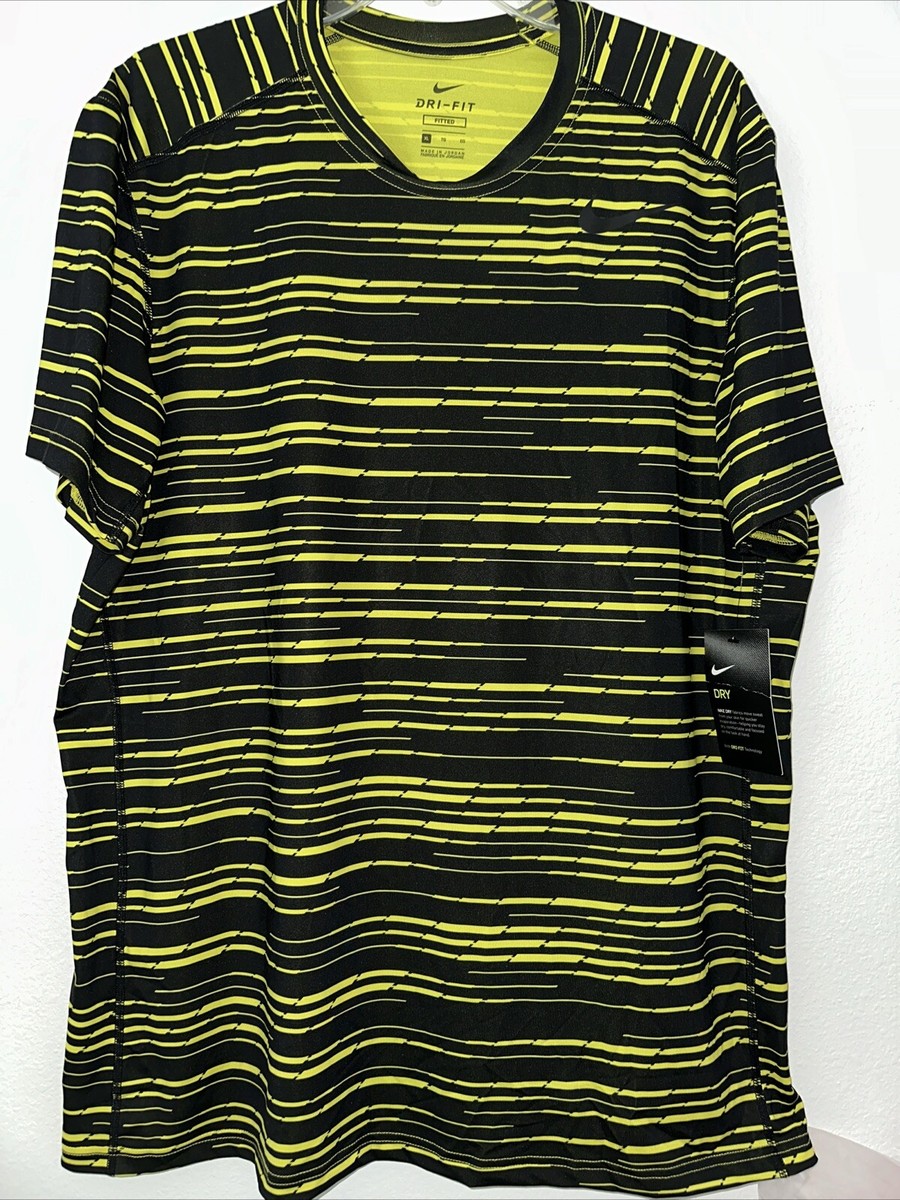 nike dri fit striped t shirt