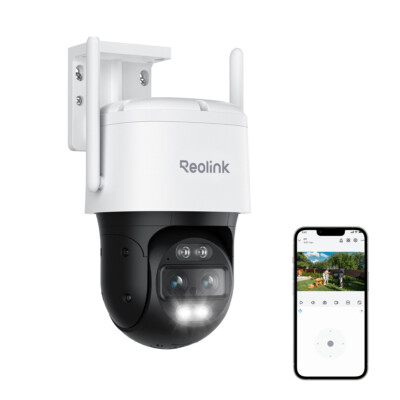 Reolink 4K 8MP PTZ WLAN Überwachungskamera Aussen Dual-Objektiv TrackMix WiFi