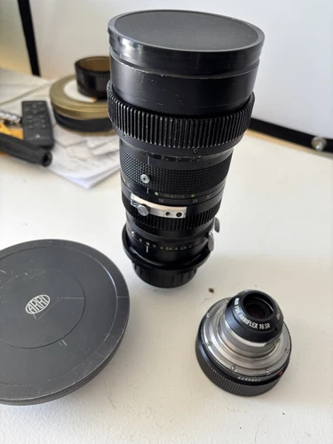 Arriflex Zeiss vario-sonnar 10-100 T2 W/ mutar& original Zeiss Wide Angle Adapte