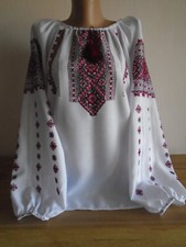 Ukrainian Hand Embroidered Woman's Blouse, size - M, Ukraine