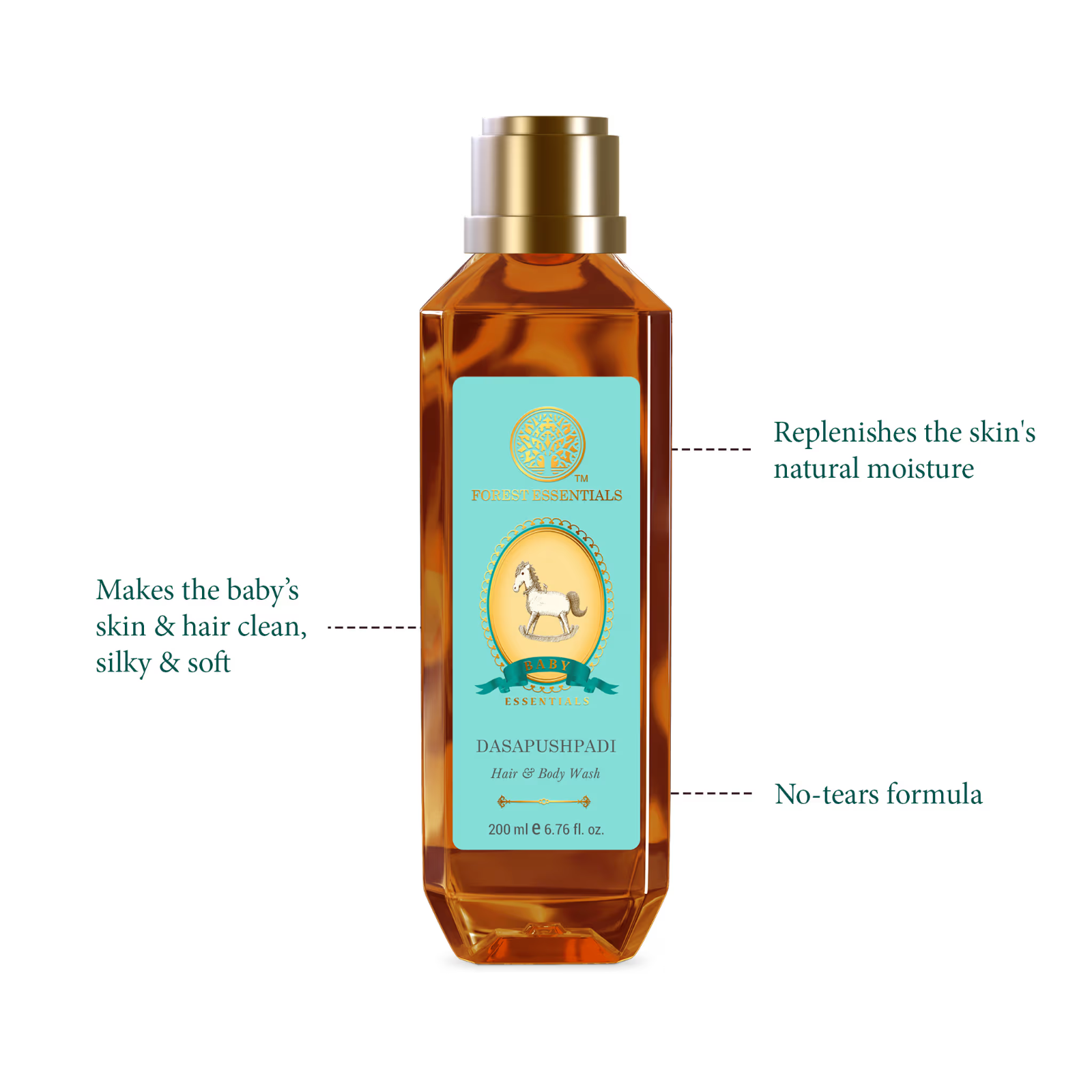 Forest Essentials Haar & Körperwäsche Dasapushpadi sanfter Haut