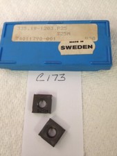 10 INSERTOS DE CARBURO NUEVOS SECO 335.19-1203.P25. GRADO: S25M hecho en Suecia {C173}