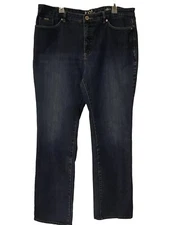 FDJ French Dressing Jeans Olivia Blue Denim High Rise Straight Women’s 24T Tall