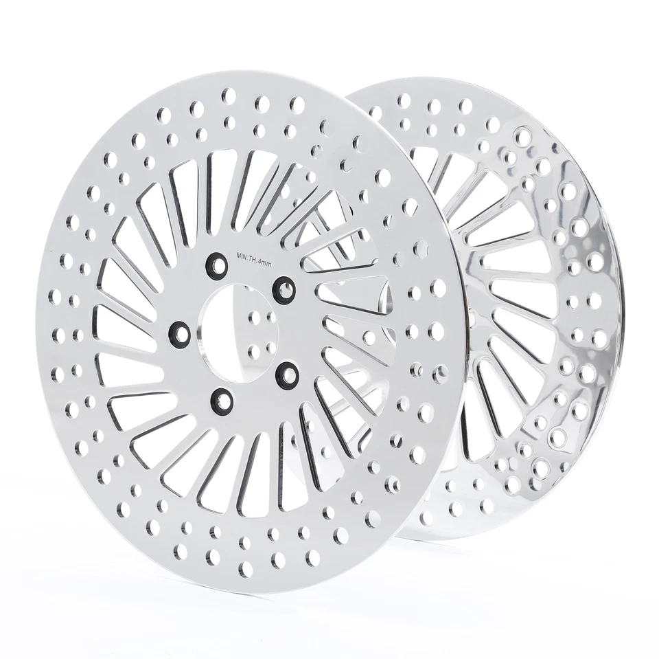 Rotores de freno delanteros izquierdo y derecho de 11,8" aptos para Harley Sportster 883 1200 2014-22 Foto 2 de 4