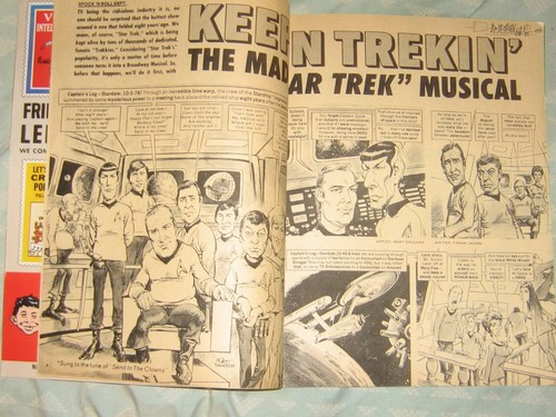 2 original star trek spoof magazines mad oc1976 & cracked sept 1975 kirk spock - Picture 4 of 8