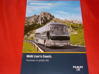 2011 MAN Lion's Coach Bus Brochure Brochure Depliant Folleto