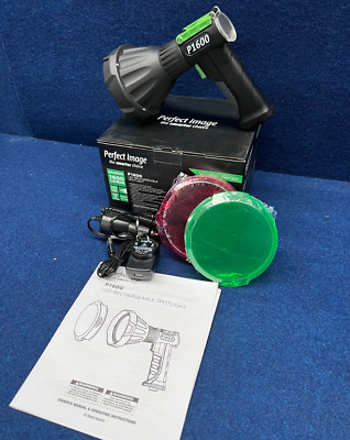 Perfect Image LED Rechargeable Spotlight P1600 1600 Lumens Black *BRAND NEW*