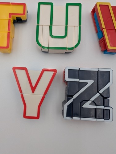 25 ALPHA BOTS Alphabots Vintage Transformer Letters Robots Lakeshore - SIN C - Imagen 10 de 18