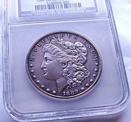1889 CC MORGAN SILVER DOLLAR NGC/NCS UNCIRCULATED CHOICE DETAILS (UNC/MS)