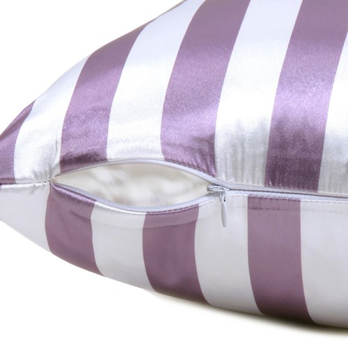 Cushion Cover Home Decorative Pillow Covers Soft Satin Striped Throw Pillows 5Pc - Picture 21 of 135