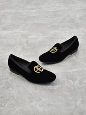 Alexander Mcqueen Black Velvet Lofers Size 42