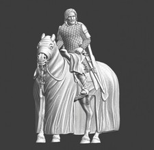 Northern Crusades Miniatures Medieval Lord - Black Knight 28 32 35 40 54mm 3D