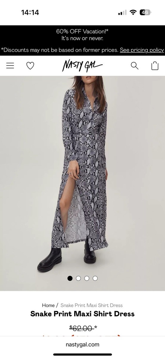 long sleeve maxi dress nasty gal Nasty Gal Women's Satin Asymmetric Tie Long Sleeve Maxi Dress in Chocolate