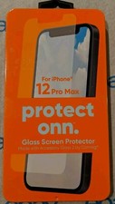 ONN GLASS SCREEN PROTECTOR FOR IPHONE 12 PRO MAX New