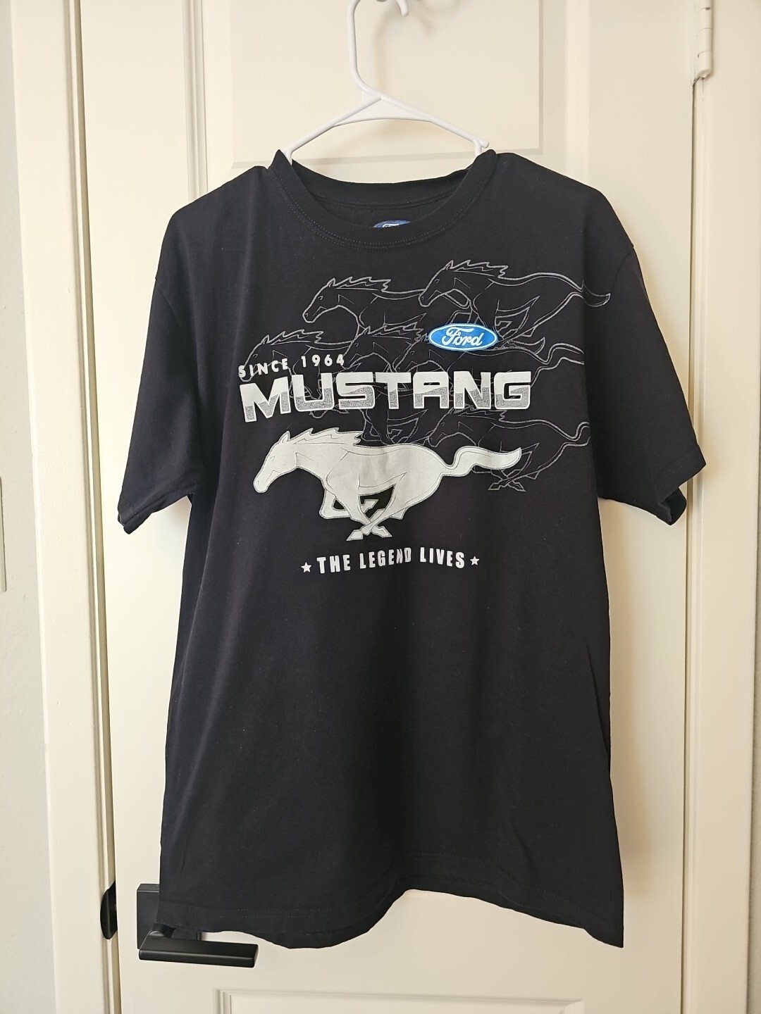PONY T shirt uomo Ford MUSTANG di JH Design con licenza ufficiale taglia large