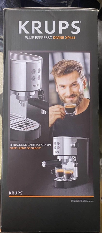 Máquina de café espresso KRUPS Divine de acero inoxidable - NUEVA Foto 4 de 4