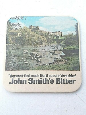 Vintage JOHN SMITH'S ~ Bitter - Fountains Abbey Cat No'35 Bierdeckel / Untersetzer