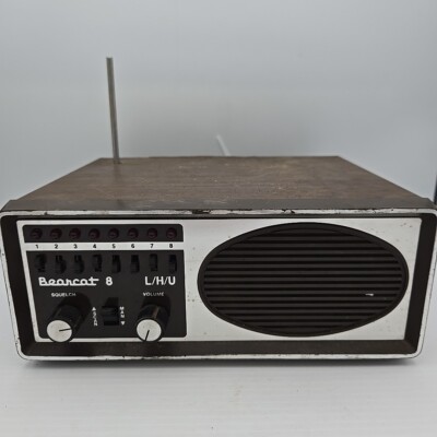 Vintage Electra Bearcat 8 Scanner L/H/U Receiver Model BC 8 (Read Description)