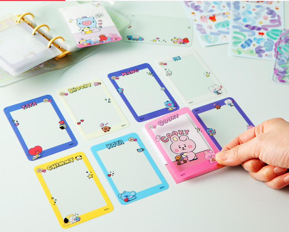 BTS BT21 PHOTOCARD FRAME SET (10) + Decor Stickers Line