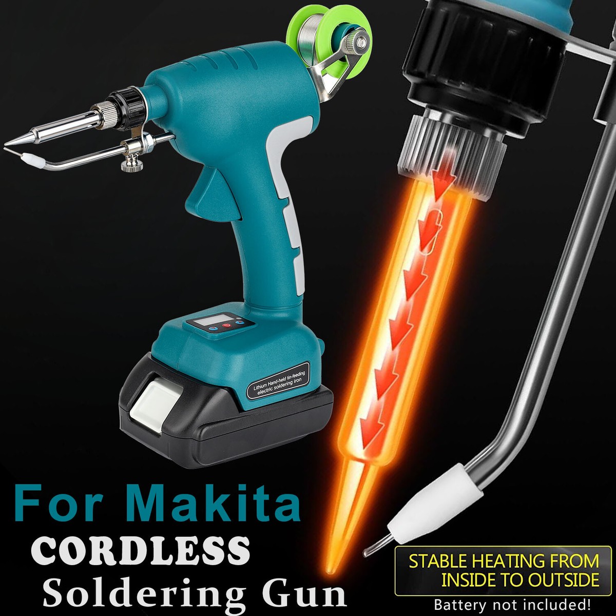 Cordless Soldering Iron For Makita 18V Battery Fast Heating