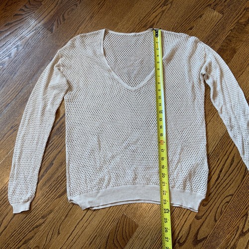 Women’s Open Mesh Knit Top Sz S Silk Cashmere Luxury Festival Boho Hippie EUC - Picture 4 of 8
