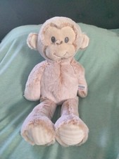 Aurora Baby Monkey Stuffed Animal Ebba Marlow Tan Beige Plush 15 In Super Soft