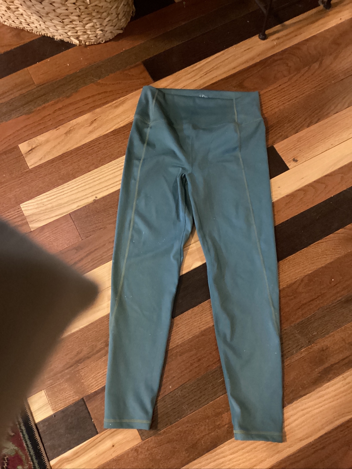 J Crew Active Leggings Womens Medium Blue Activewear Yoga Athleisure