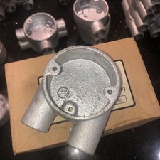 Box Of 10 M20 U  Box Boxes Galvanised Conduit Dusty Old Stock