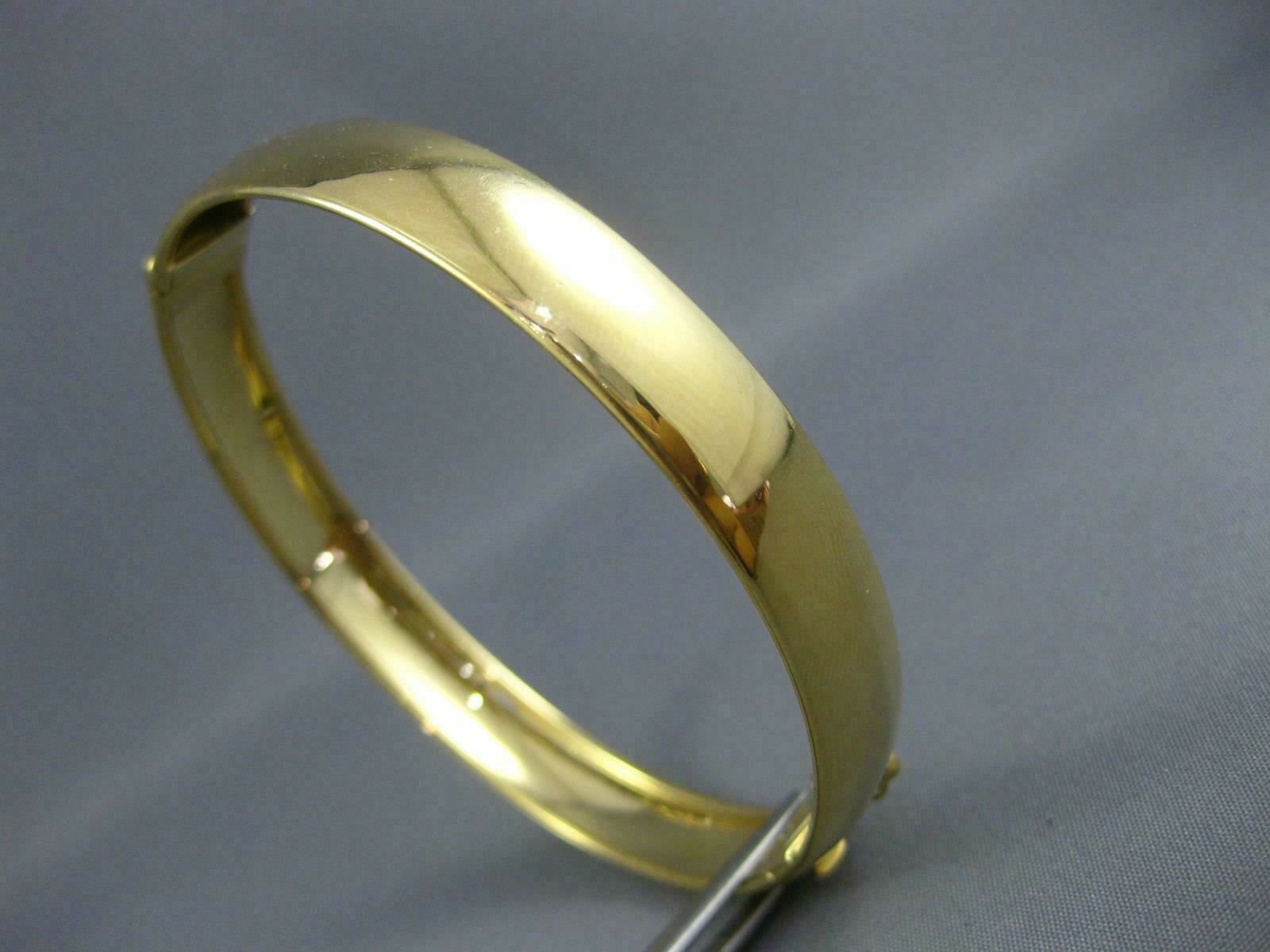 LARGE 18KT YELLOW GOLD 3D SOLID CLASSIC SHINY BAN… - image 3