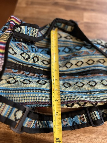 Boho Hippie Crossbody Multicolour Colourful Handmade Travel School - Picture 7 of 9
