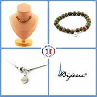 Steine Und Mineralien. Schmuckset Armband Halskette 10 Perlen Unakit 8 Mm. Cha