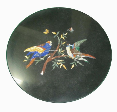 18" Marble coffee Table Top Inlay Handicraft luxurious Table Living Room Decor - 第 1/5 張圖片