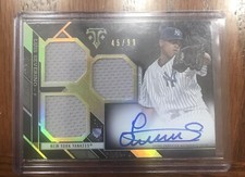 2017 Topps Museum Collection AUTO/Triple Jersey Patch /99 Luis Severino Yankees