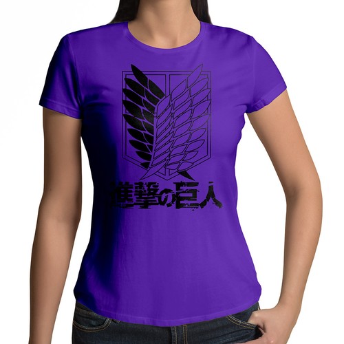 Juniors Women T-Shirt Custom Attack on Titan Survey Recon Corps Scouting Legion - Picture 9 of 36