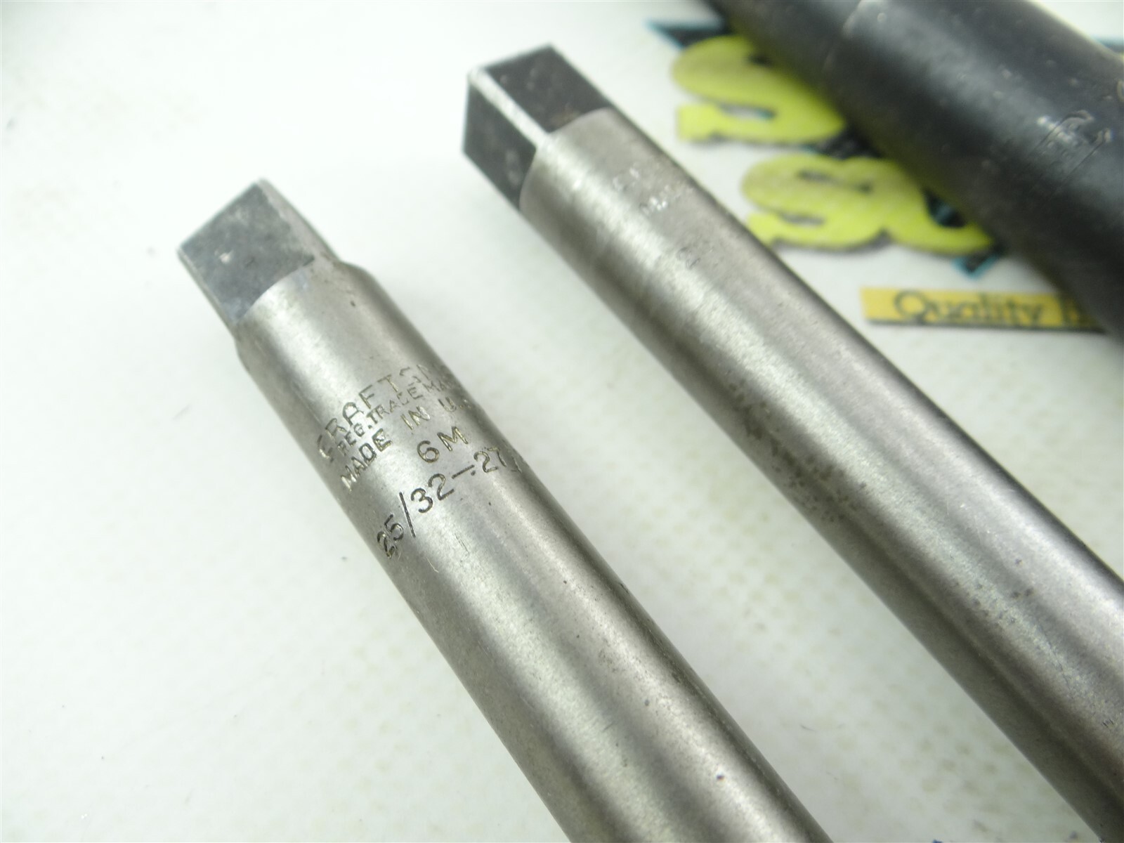 LOT OF 3 CLEVELAND HSS ADJUSTABLE HAND REAMERS 25/32 X 27/32" & 13/16