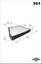 Filtre d'habitacle Daewoo LEGANZA